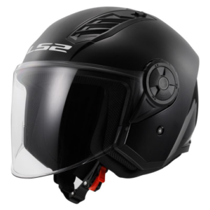 CASCO LS2 JET OF616 AIRFLOW II NEGRO BRILLO 06 T-XL (61-62) (T5)