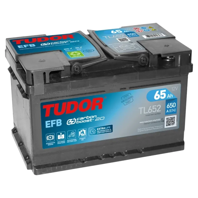 Batería Tudor Start Stop EFB TL652 65Ah