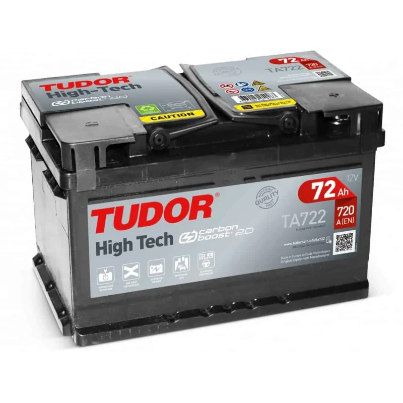 Batería Tudor High-Tech 72A-720 TA722