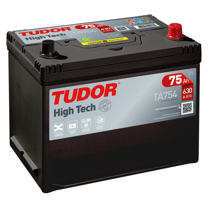 Batería Tudor High-Tech 75A-630 TA754