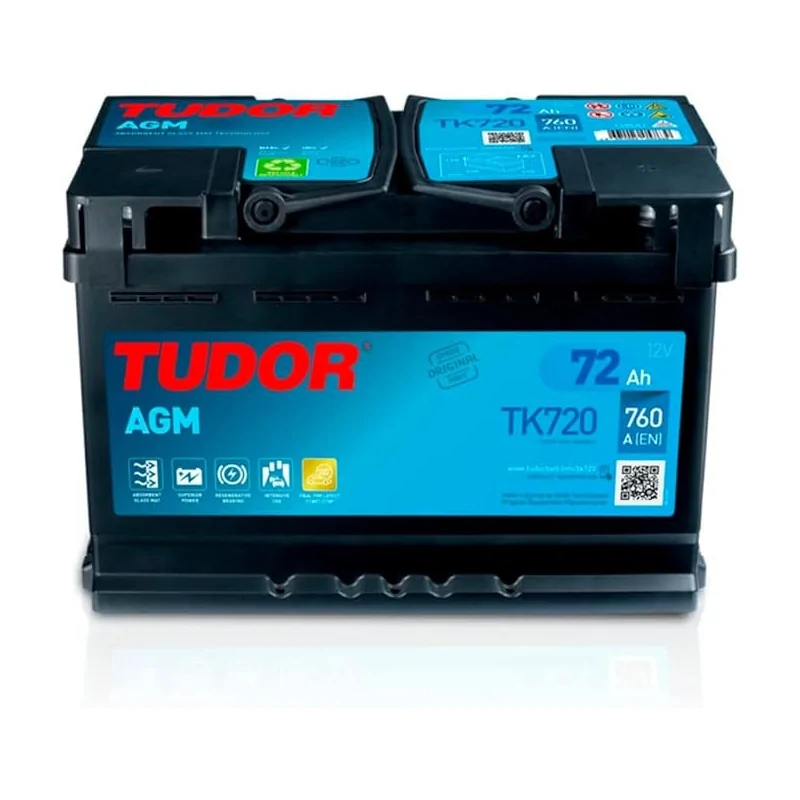 Batería Tudor Start Stop AGM TK720 72 Ah